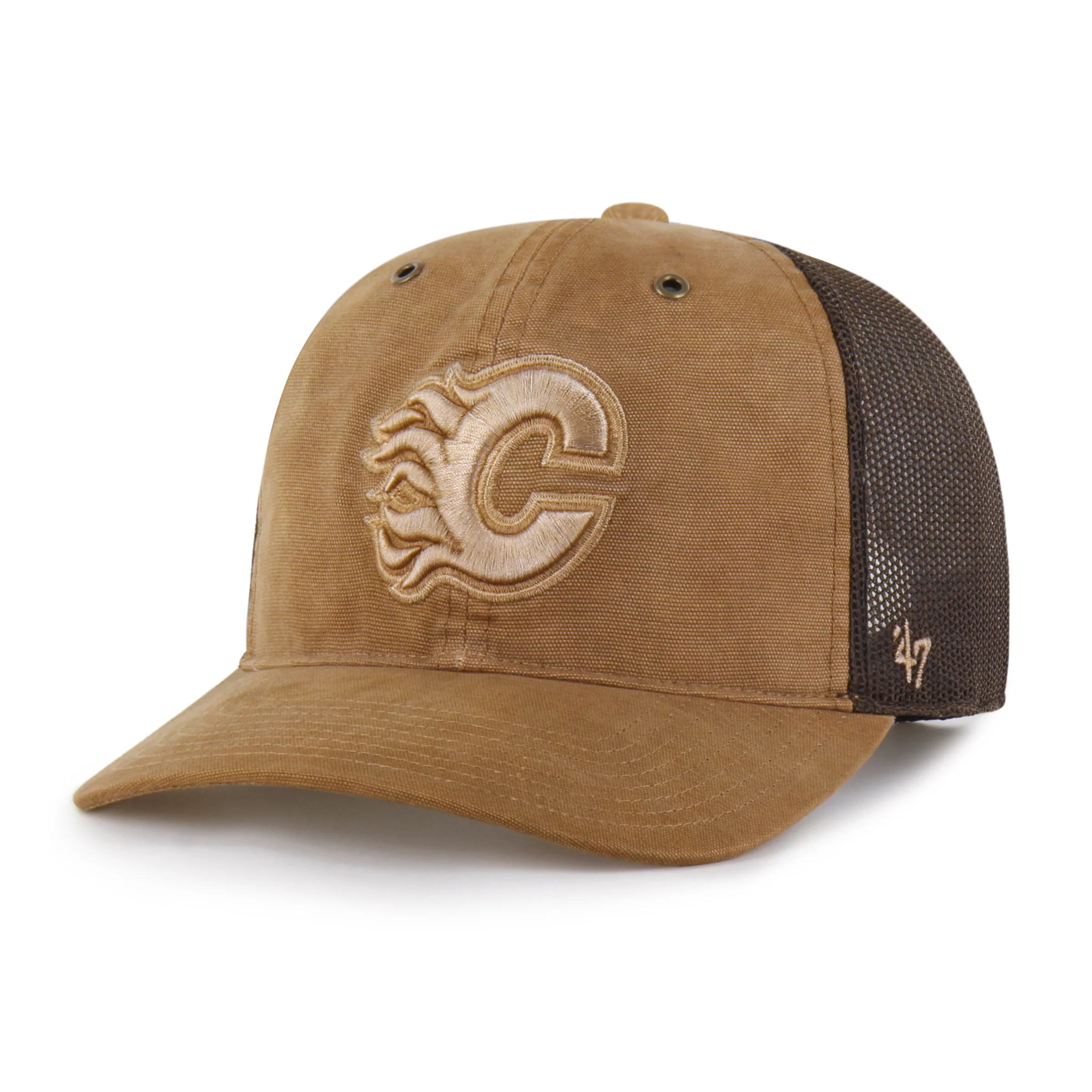 Flames Carhartt '47 Garment Dyed Trucker Cap - Image 5