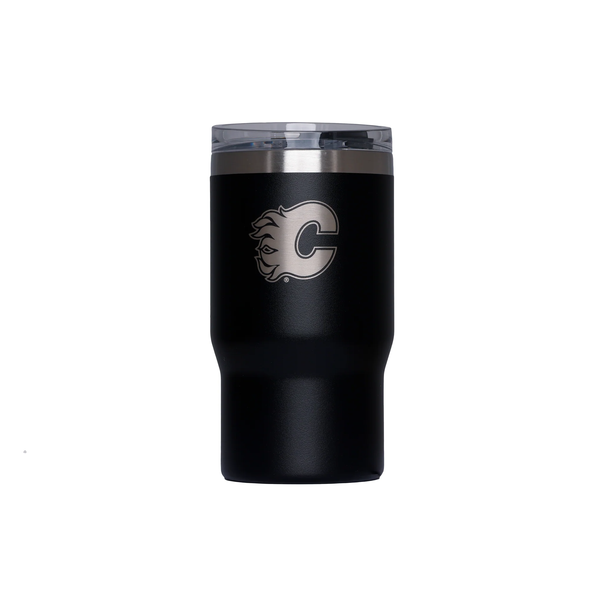 Flames Chilly Moose Brent 14 Oz Insulator Black Tumbler
