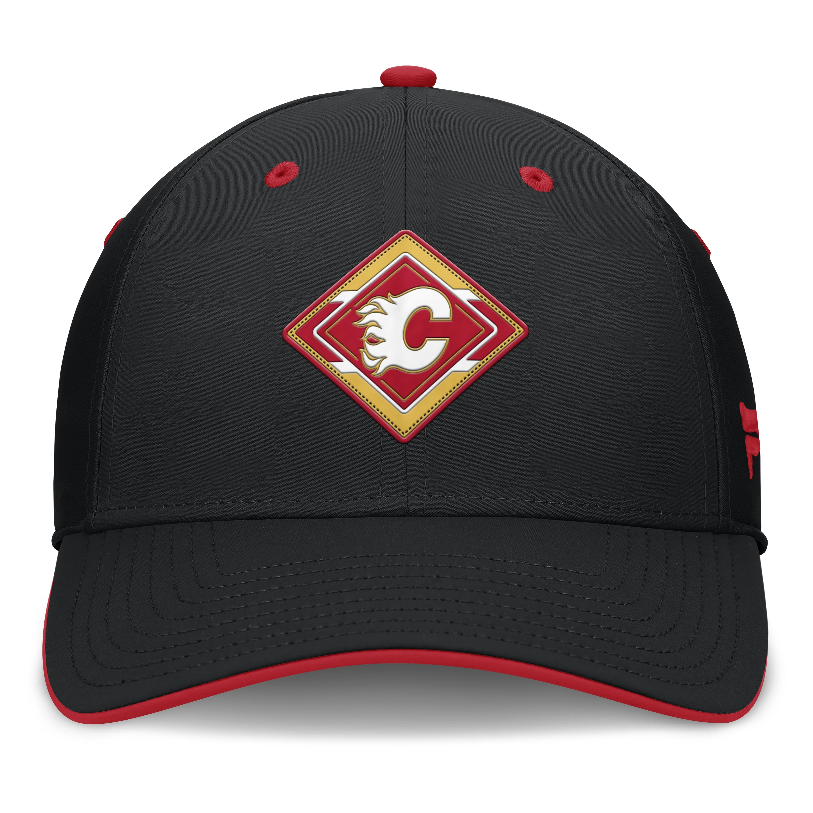 Flames Fanatics AP25 Rink 5 Diamond Logo Stretch Cap - Image 3