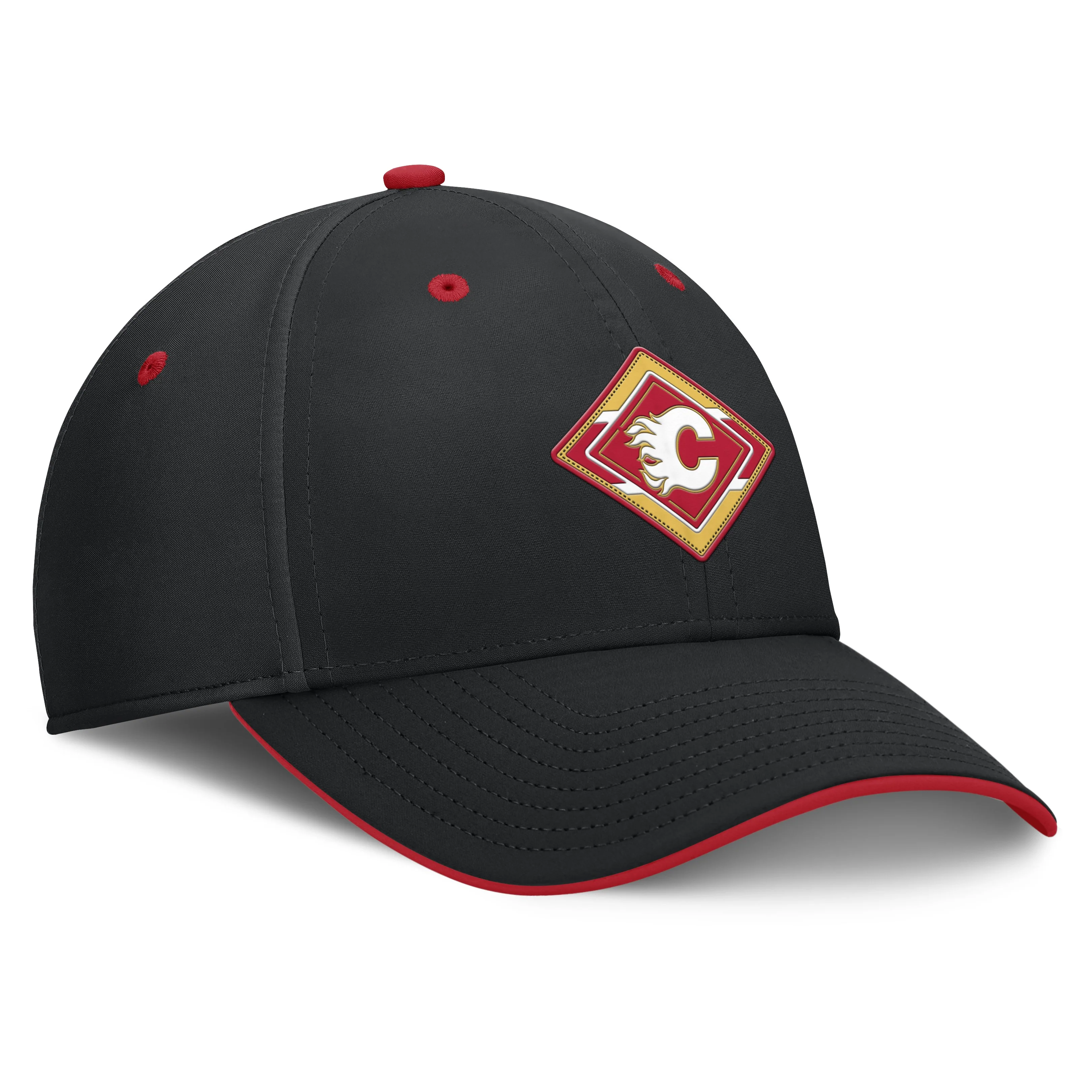 Flames Fanatics AP25 Rink 5 Diamond Logo Stretch Cap - Image 4