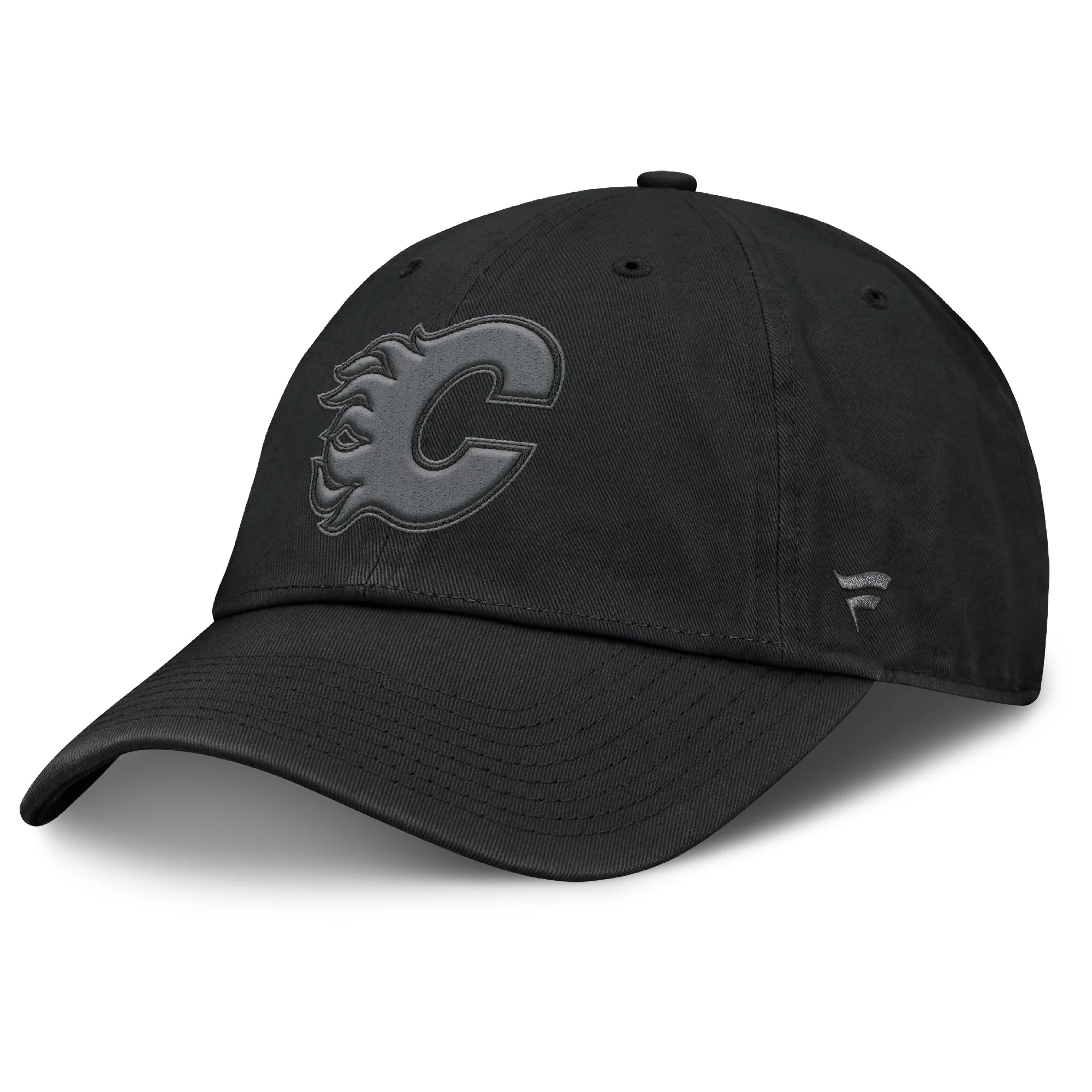 Flames Fanatics Cotton Unstructured Black Cap