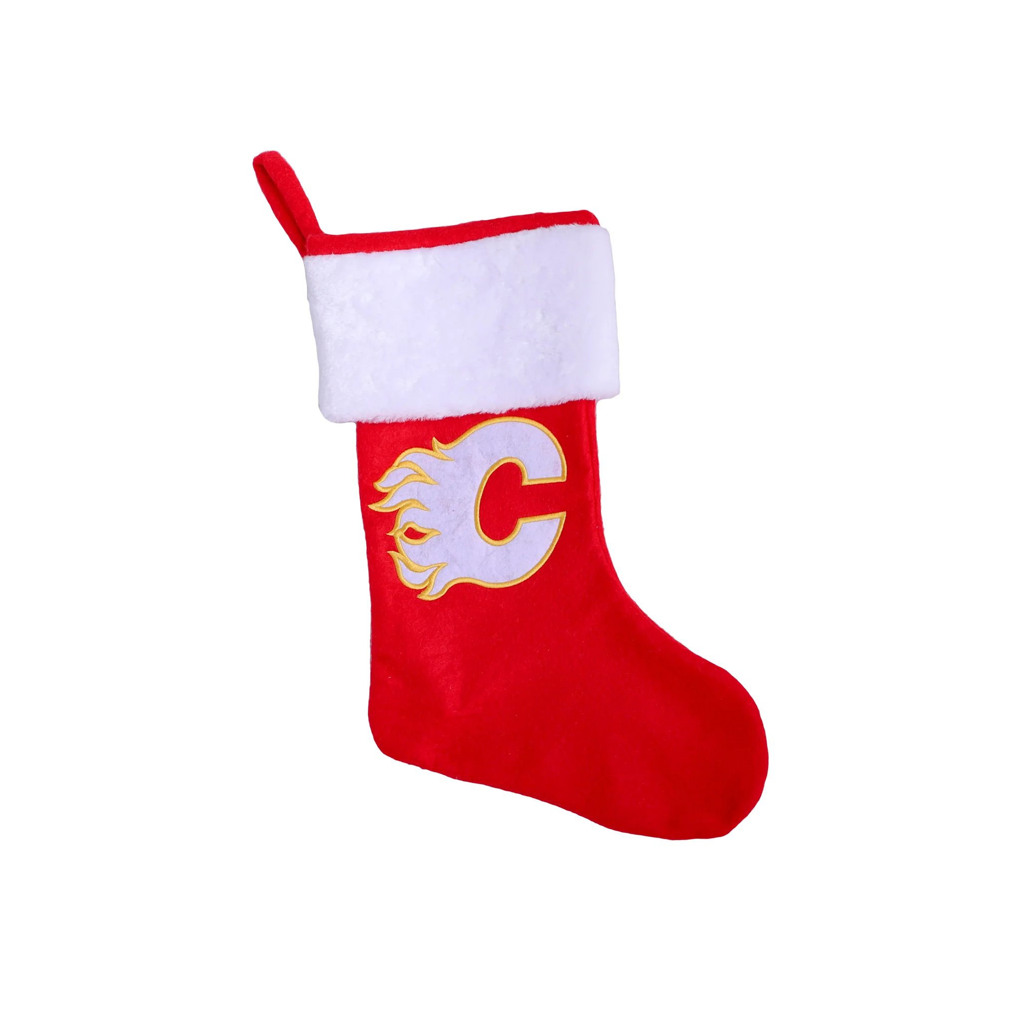 Flames Retro Holiday Stocking