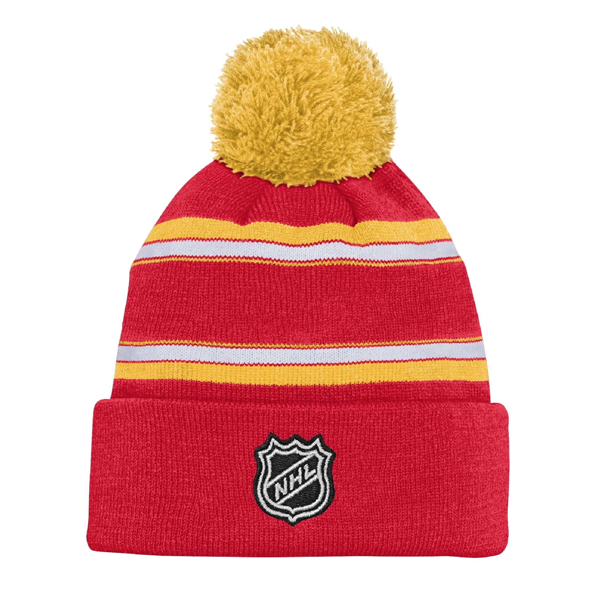Flames Kids Jacquard Cuff Pom - Image 2