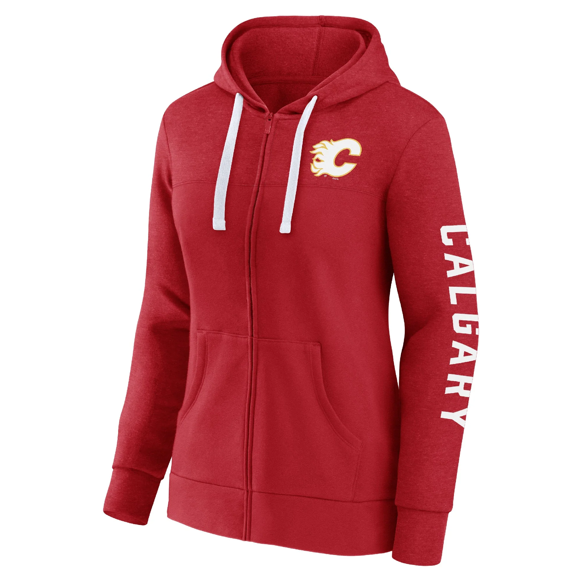 Flames Fanatics Ladies City Ties Full Zip Hoodie - Image 2