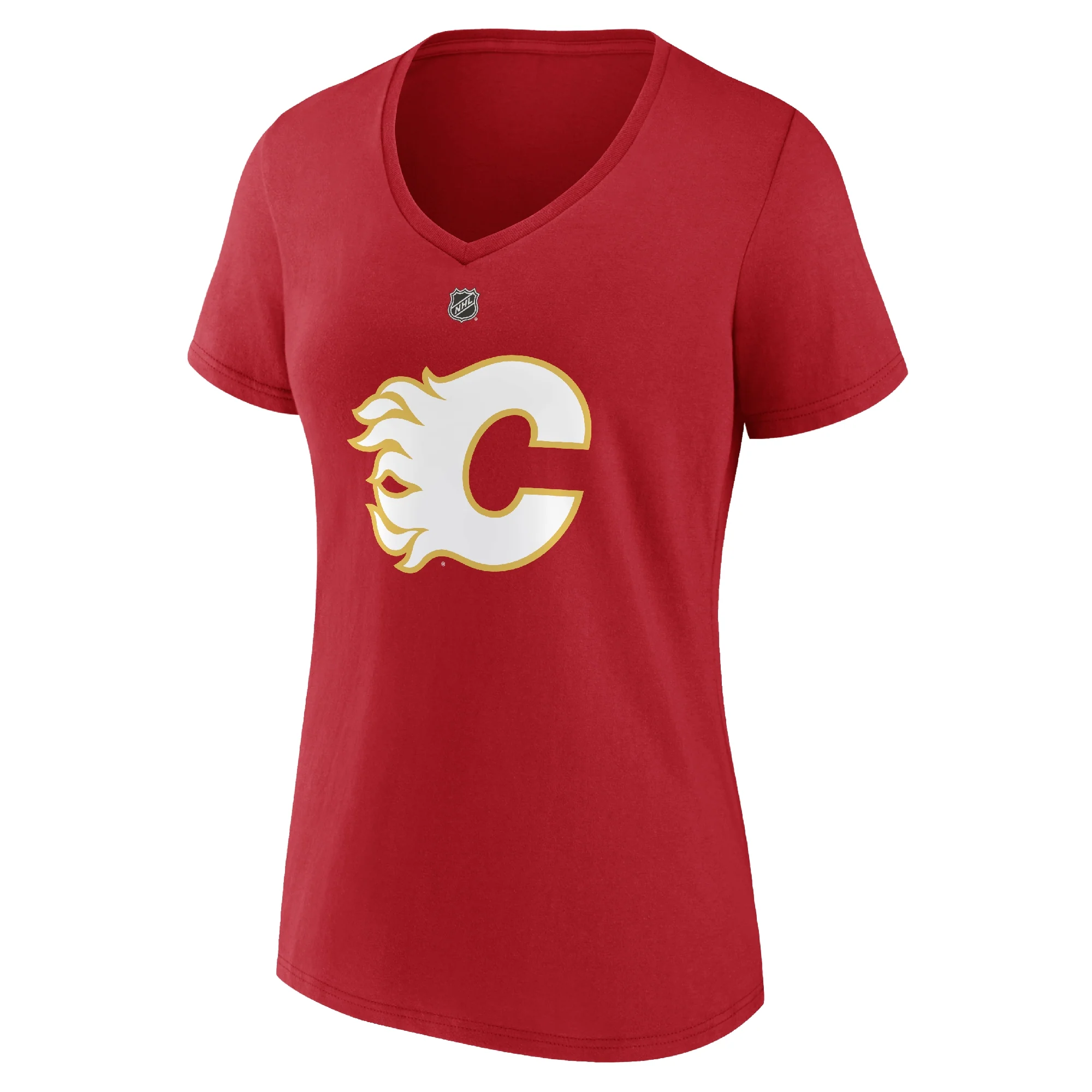 Flames Ladies Fanatics Retro Kadri Player T-Shirt - Image 3