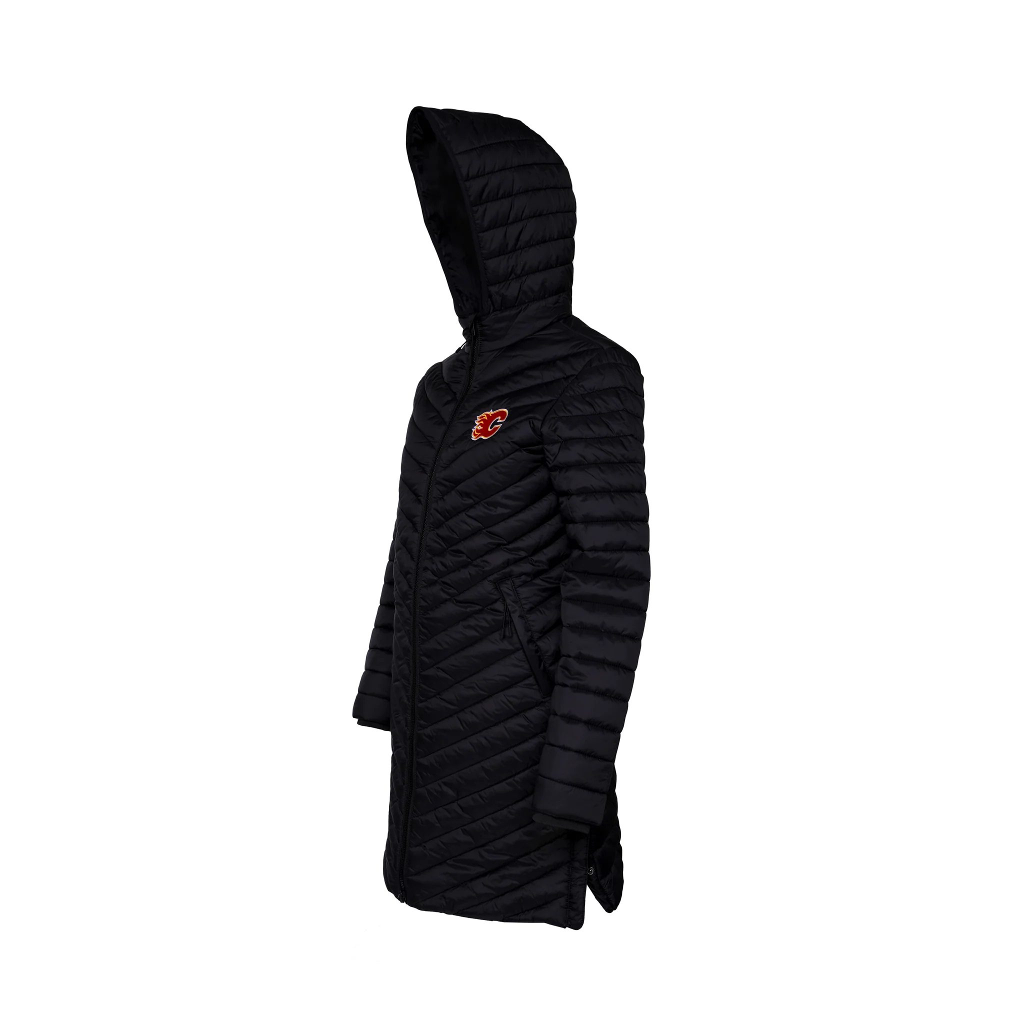 Flames Ladies Levelwear City Quilted Jacket - Image 2