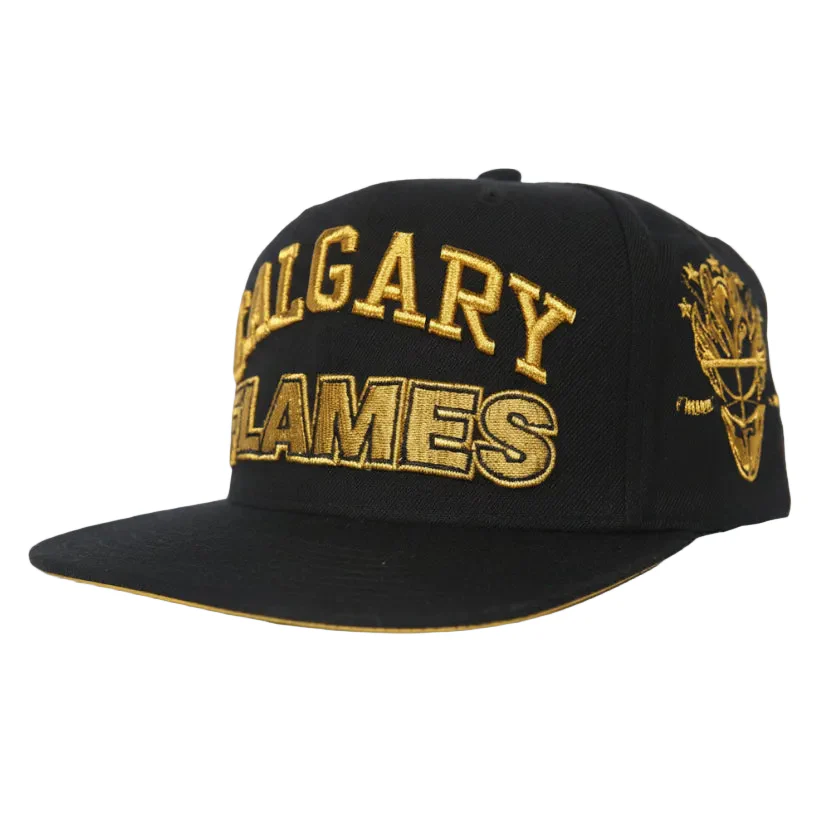 Flames M&N Golden Egg Snapback Cap