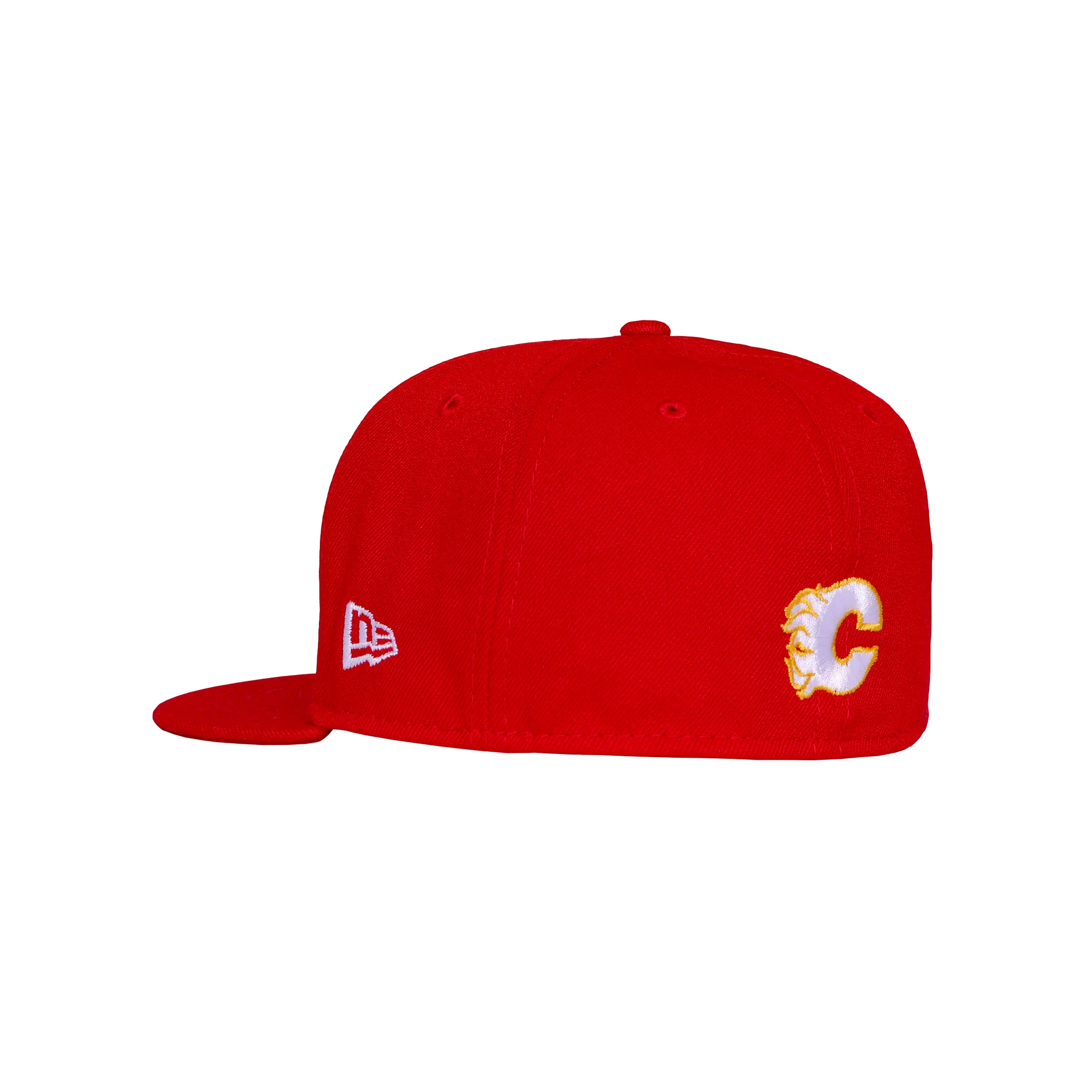 Flames New Era 5950 Fitted Core White C Cap - Image 2