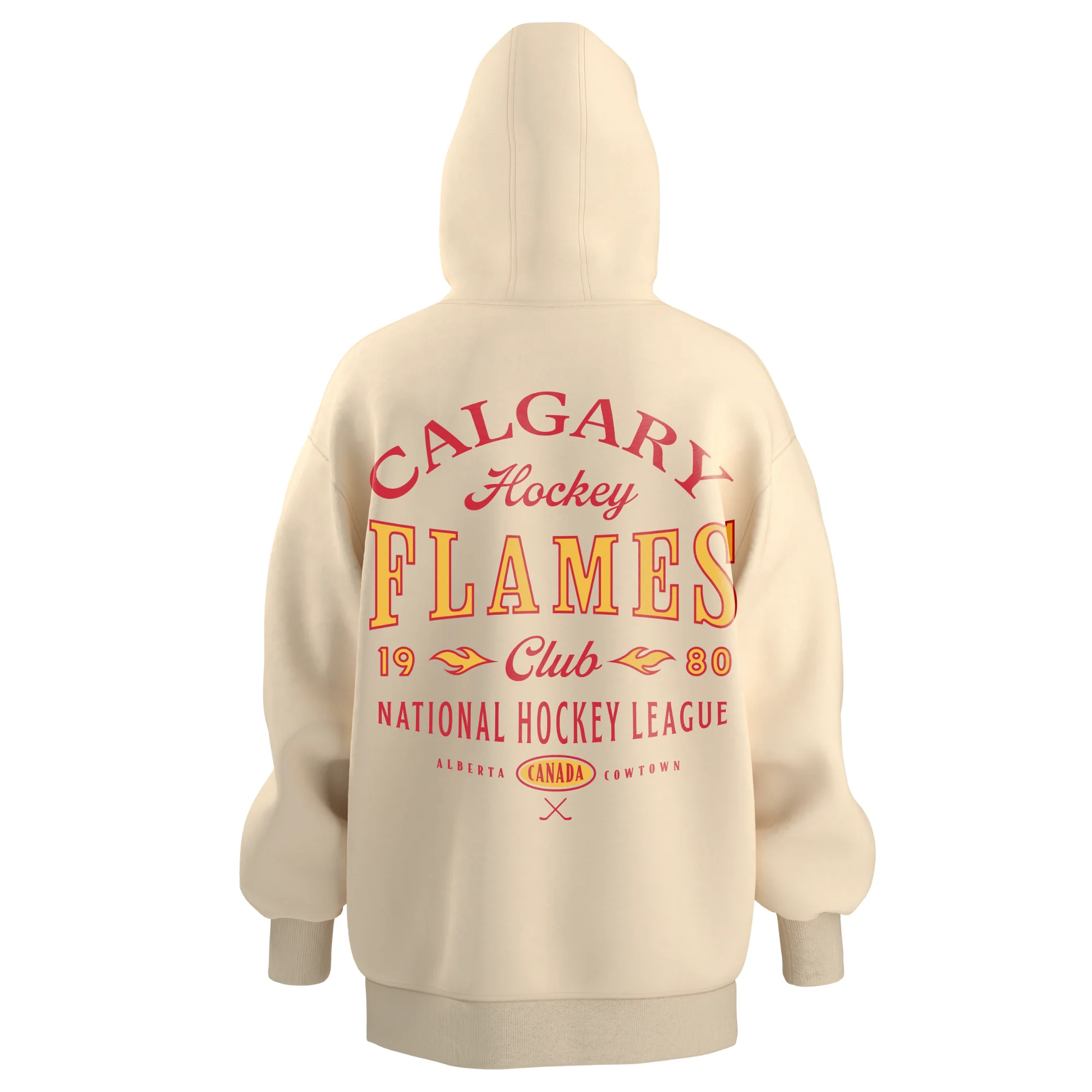 Flames Organic Oversized Pullover Hoodie - Image 2