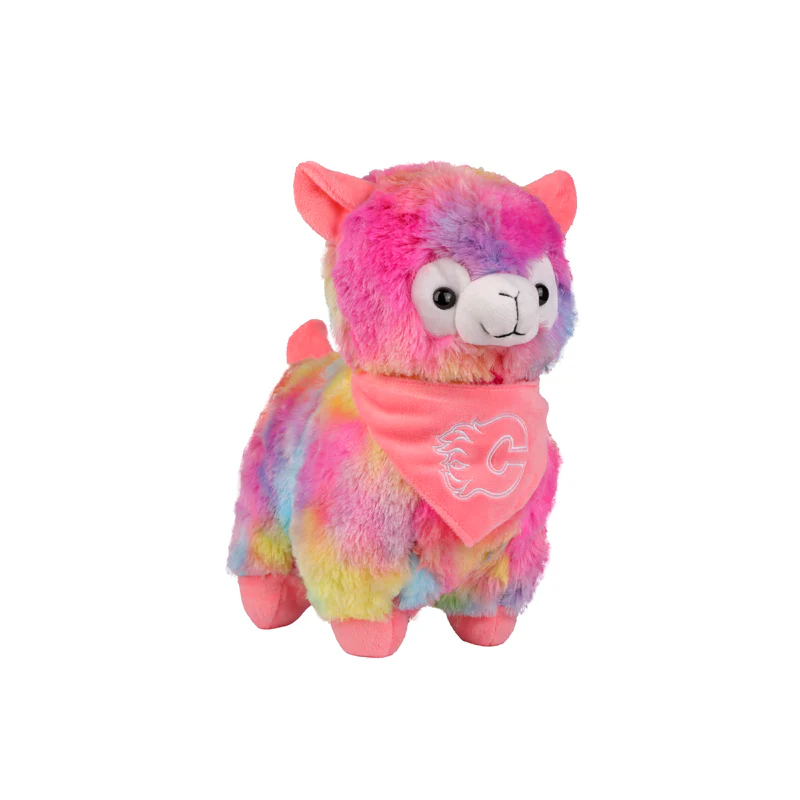 Flames Rainbow Llama Plush