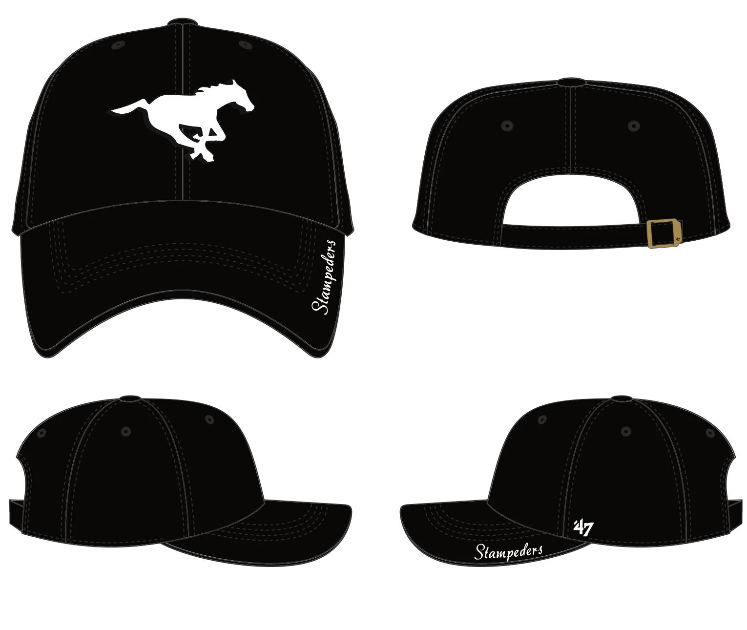 Stamps '47 Lds Black Miata Cap