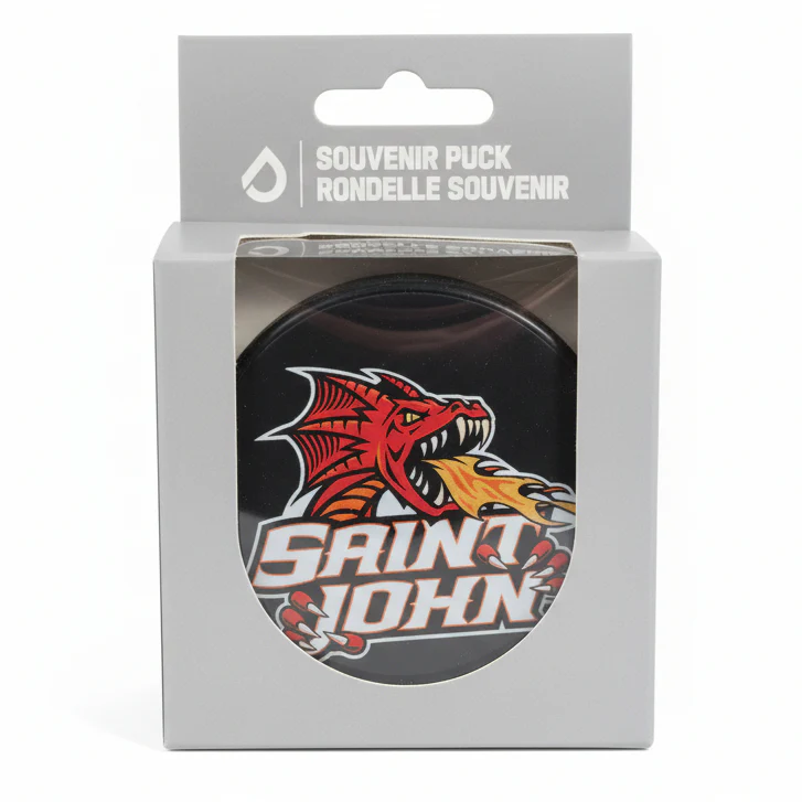 Wranglers Saint John Flames Puck